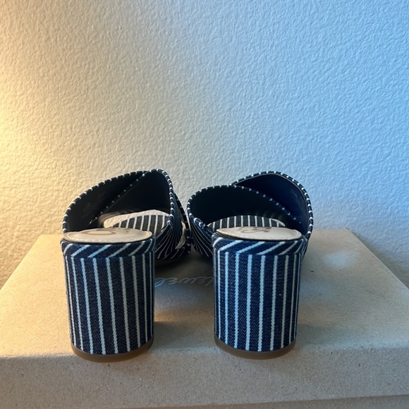 Circus by Sam Edelman Pinstripe denim blue Mules size 8.5 - Picture 6 of 11